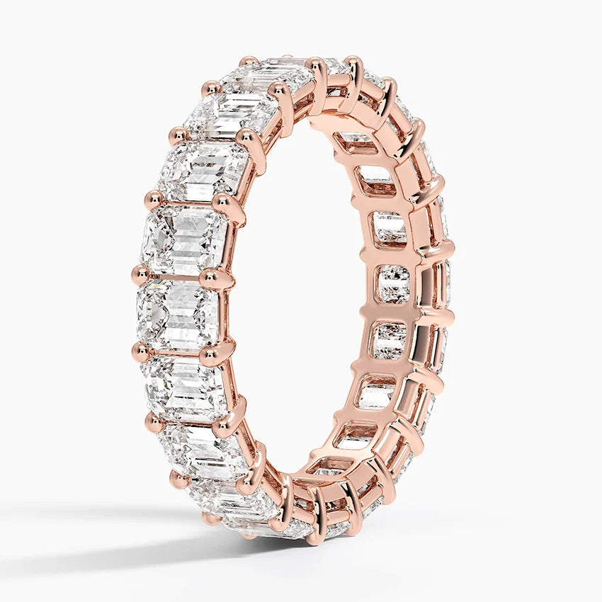 Emerald Eternity Diamond Ring