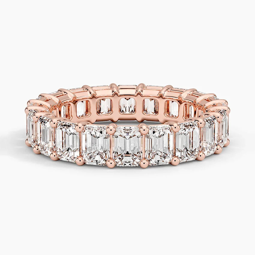 Emerald Eternity Diamond Ring