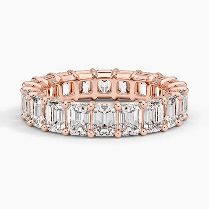 Emerald Eternity Diamond Ring