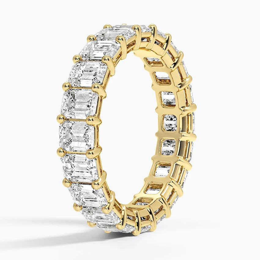 Emerald Eternity Diamond Ring