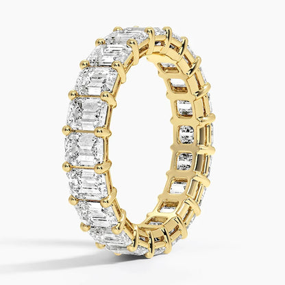 Emerald Eternity Diamond Ring