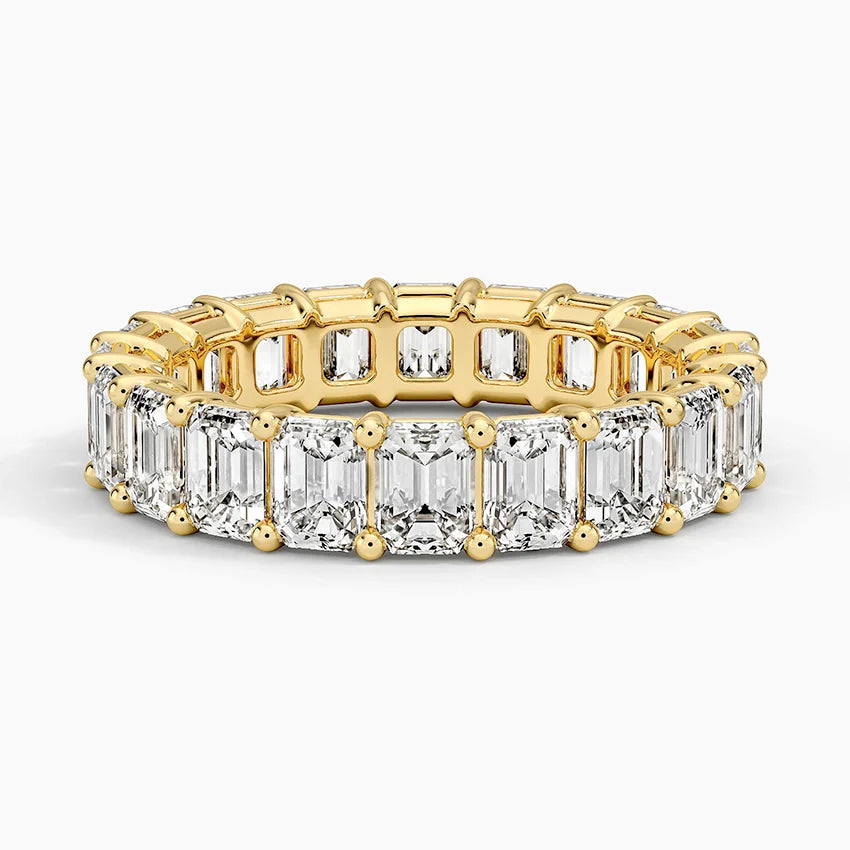 Emerald Eternity Diamond Ring