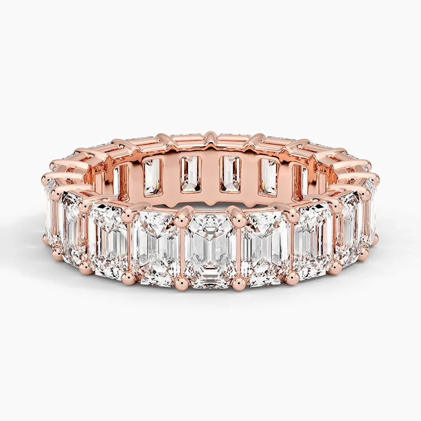 Emerald Eternity Diamond Ring