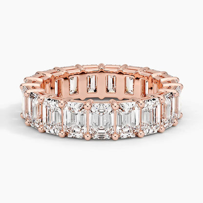 Emerald Eternity Diamond Ring