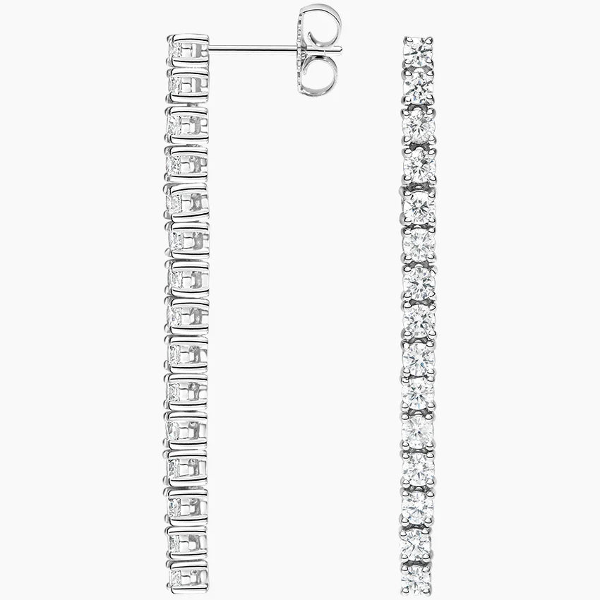 Diamond Tennis Earrings