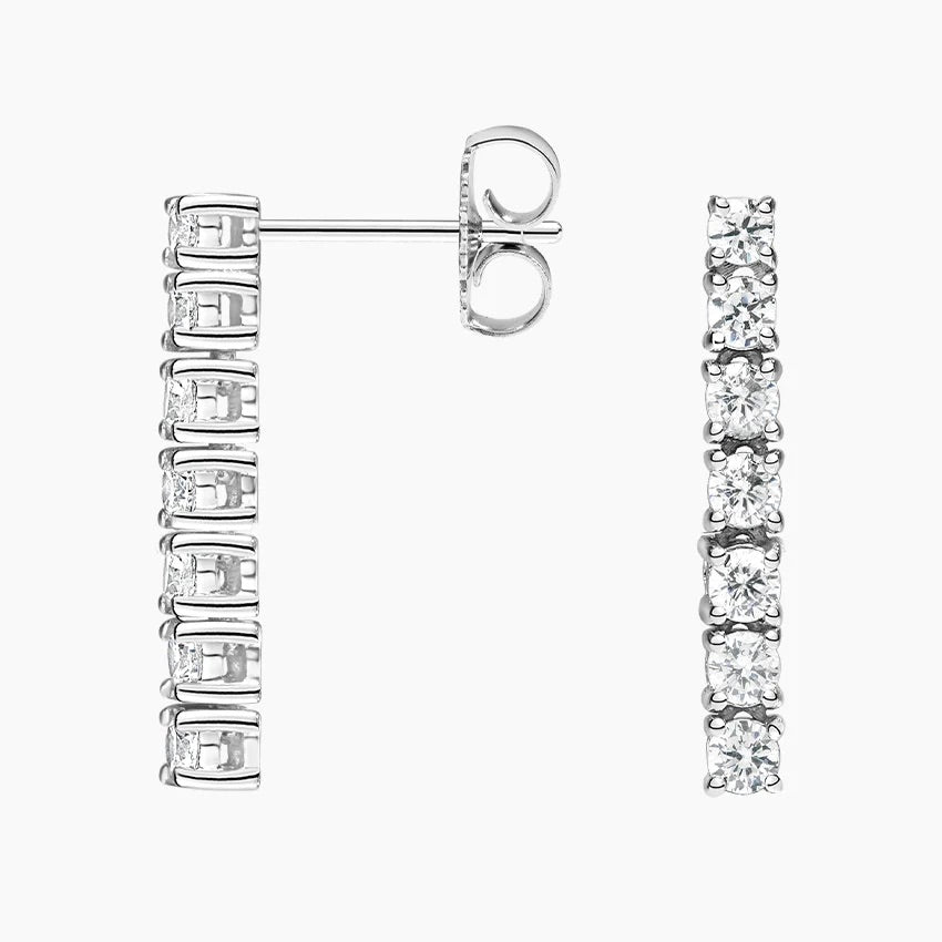 Diamond Tennis Earrings