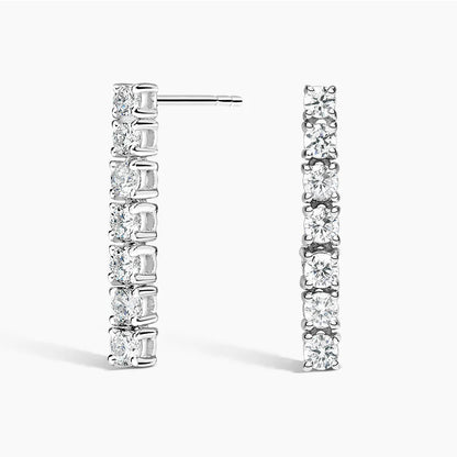 Diamond Tennis Earrings