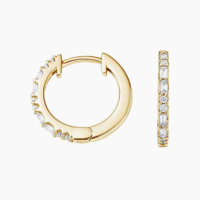 Luxe Allegra Diamond Hoop Earrings