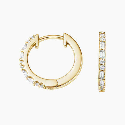 Luxe Allegra Diamond Hoop Earrings