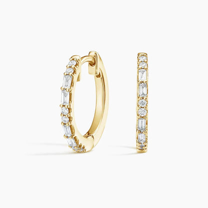Luxe Allegra Diamond Hoop Earrings