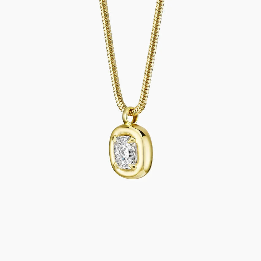 Andrea Cushion Diamond Pendant Necklace