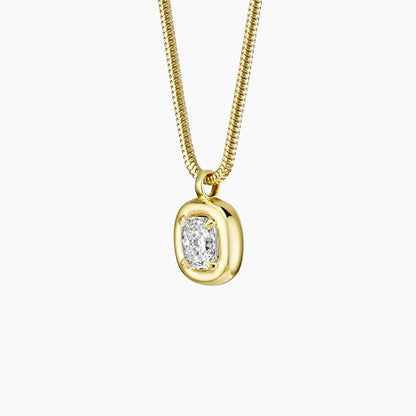 Andrea Cushion Diamond Pendant Necklace