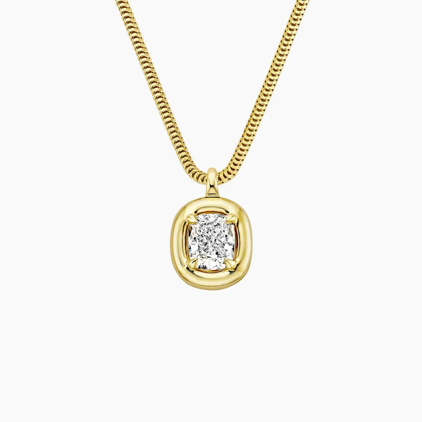 Andrea Cushion Diamond Pendant Necklace