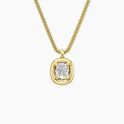 Andrea Cushion Diamond Pendant Necklace