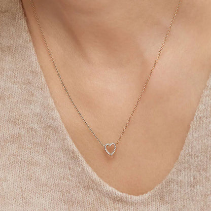 Heart Pavé Diamond Pendant