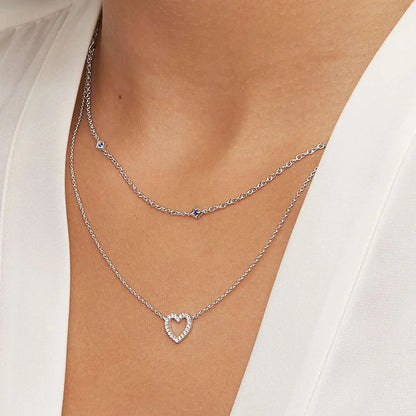 Heart Pavé Diamond Pendant