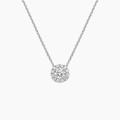 Diamond Halo Pendant