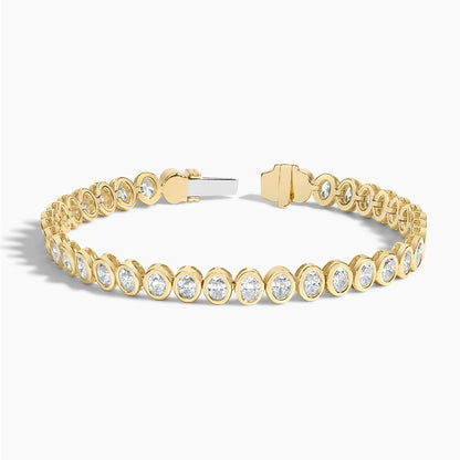 Oval Diamond Bezel Tennis Bracelet
