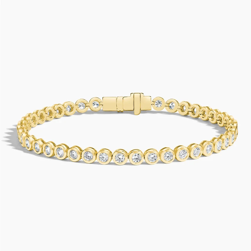 Bezel Diamond Tennis Bracelet