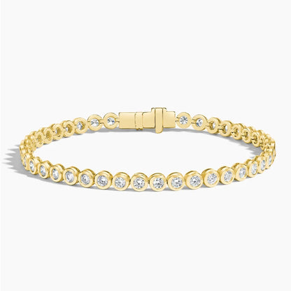 Bezel Diamond Tennis Bracelet