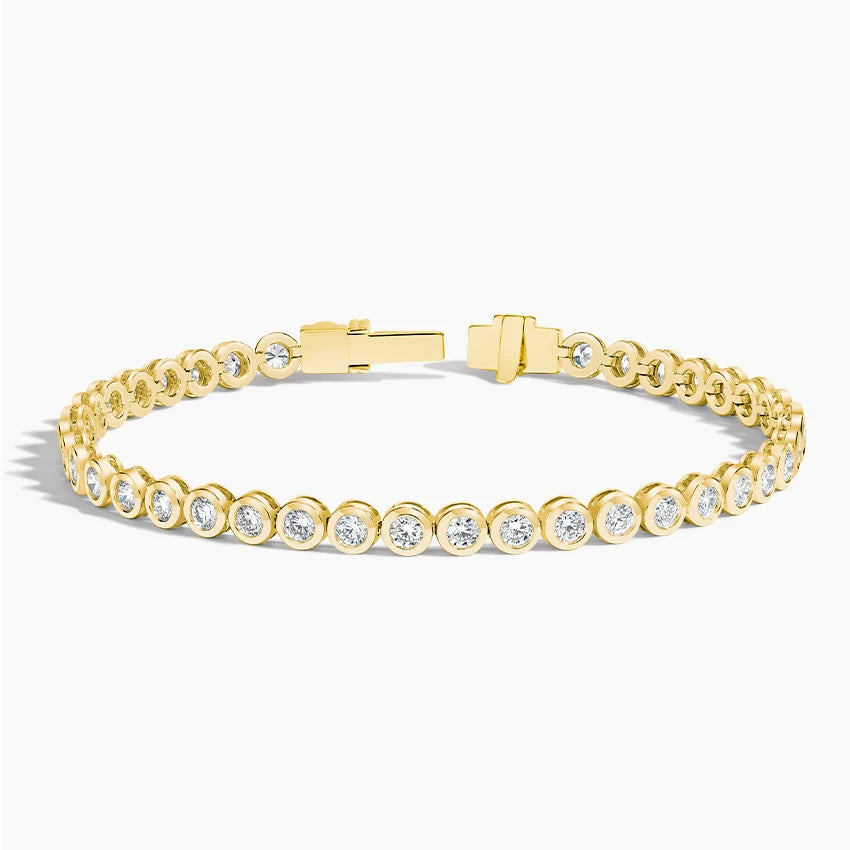 Bezel Diamond Tennis Bracelet