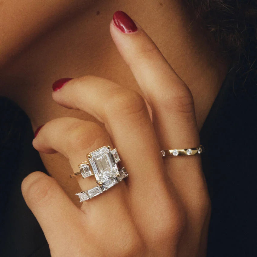 Luxe Rhiannon Three Stone Diamond