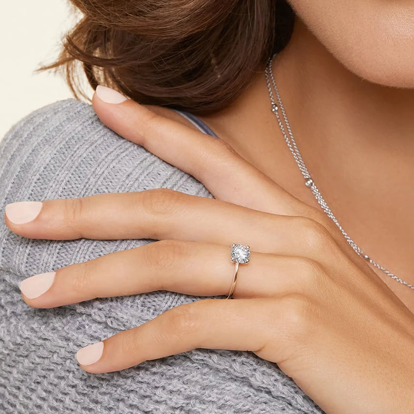 Four-Prong Comfort Fit Engagement Ring