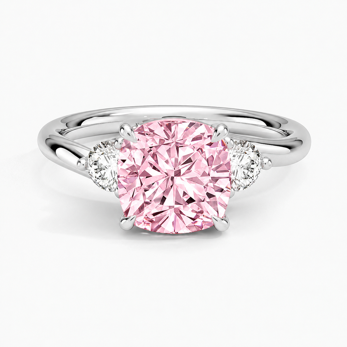 Opera Three Stone Diamond Engagement Ring