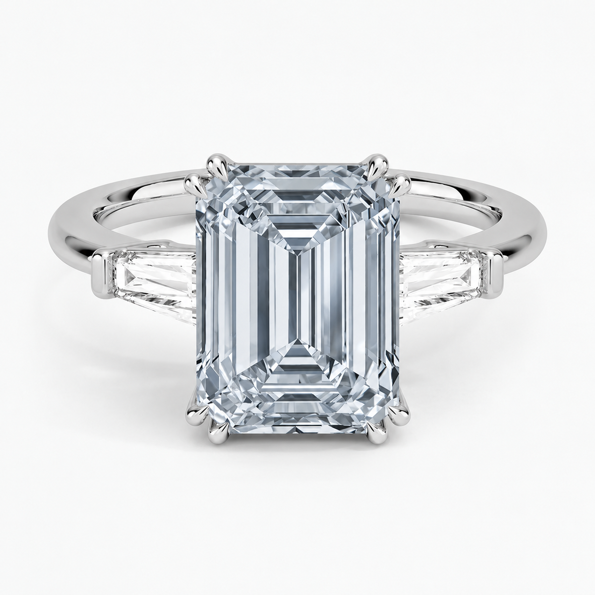 Opera Three Stone Diamond Engagement Ring