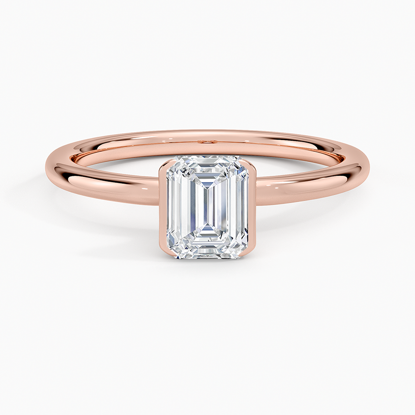 Annika Half Bezel Solitaire Ring