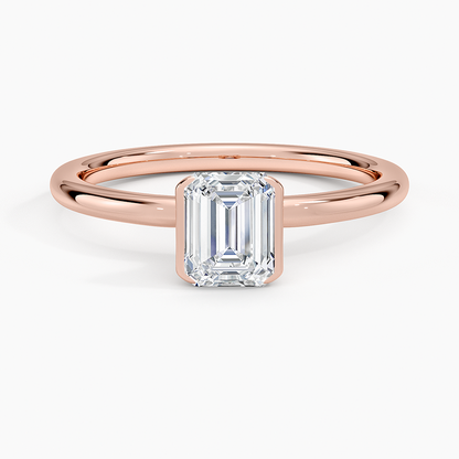 Annika Half Bezel Solitaire Ring