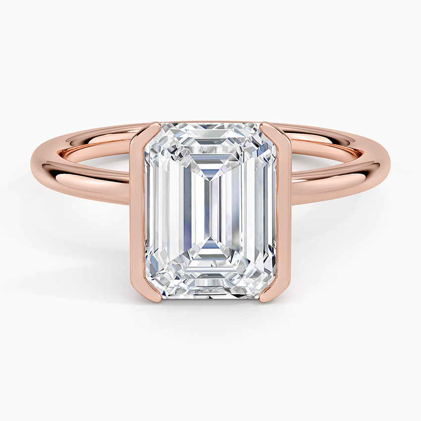 Annika Half Bezel Solitaire Ring