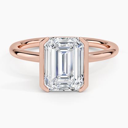 Annika Half Bezel Solitaire Ring