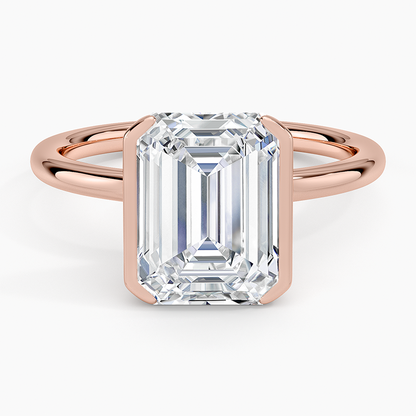 Annika Half Bezel Solitaire Ring