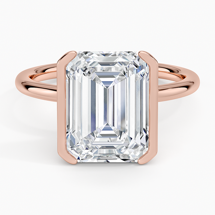 Annika Half Bezel Solitaire Ring