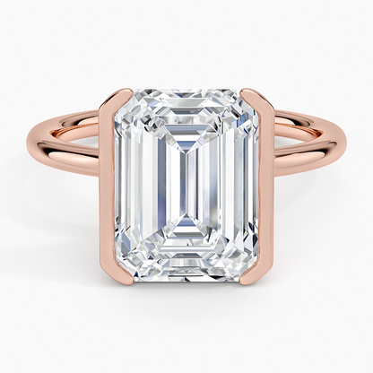 Annika Half Bezel Solitaire Ring