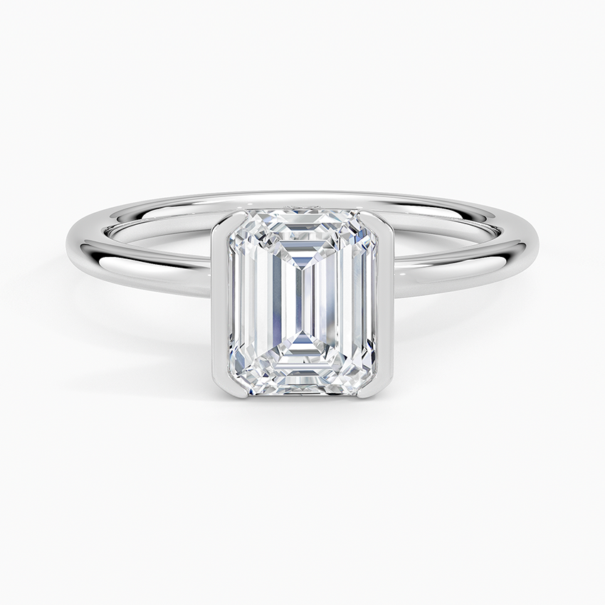 Annika Half Bezel Solitaire Ring
