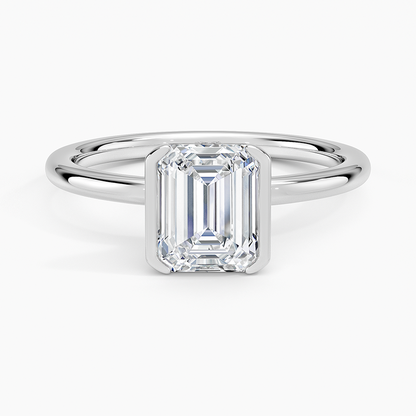 Annika Half Bezel Solitaire Ring