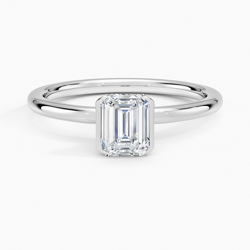 Annika Half Bezel Solitaire Ring