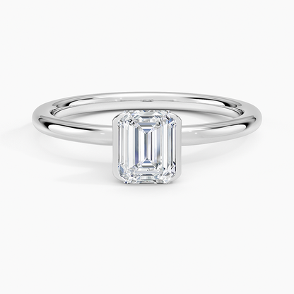 Annika Half Bezel Solitaire Ring
