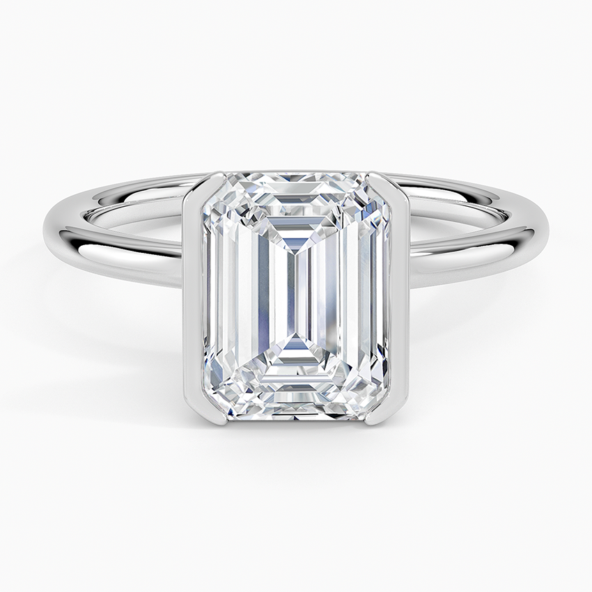 Annika Half Bezel Solitaire Ring