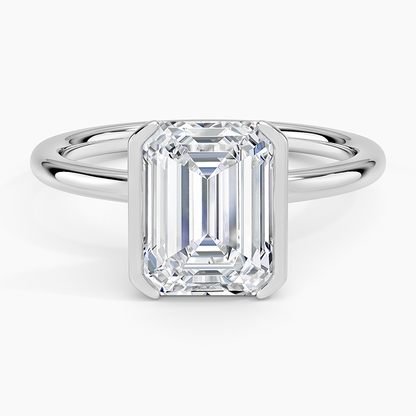Annika Half Bezel Solitaire Ring