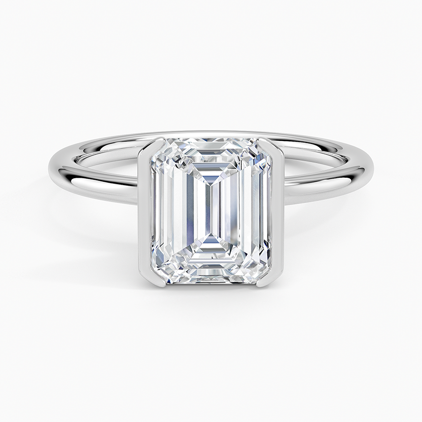 Annika Half Bezel Solitaire Ring
