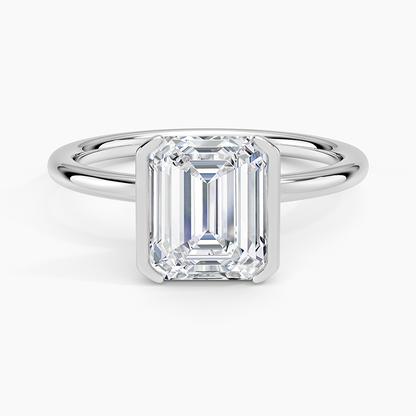 Annika Half Bezel Solitaire Ring