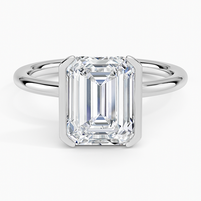 Annika Half Bezel Solitaire Ring