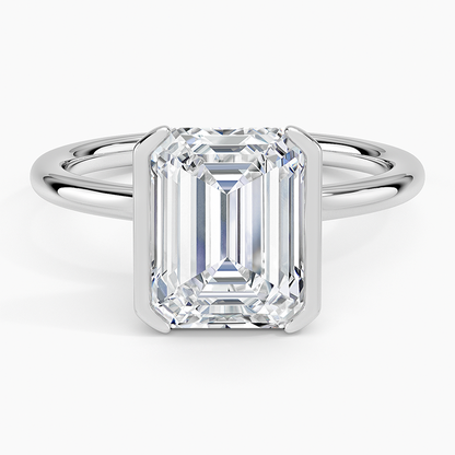Annika Half Bezel Solitaire Ring