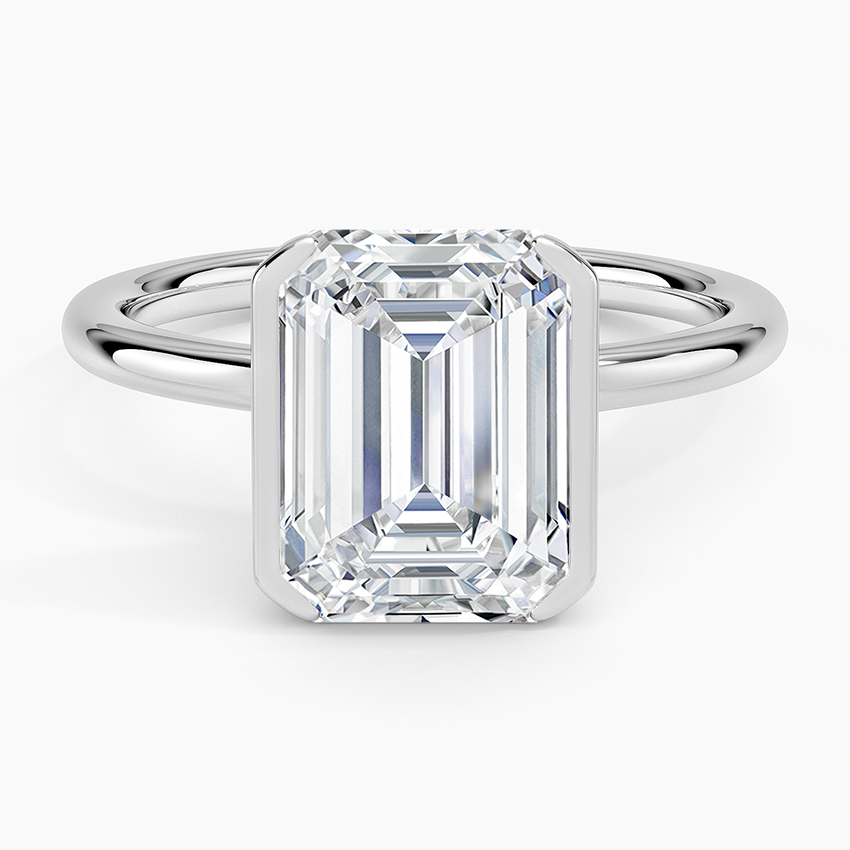 Annika Half Bezel Solitaire Ring