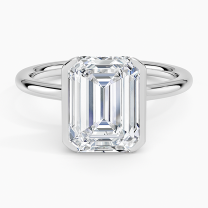 Annika Half Bezel Solitaire Ring