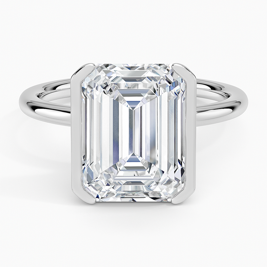 Annika Half Bezel Solitaire Ring