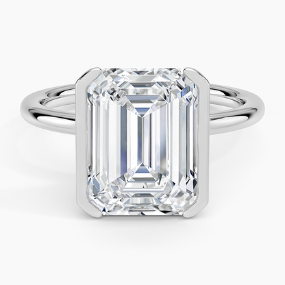 Annika Half Bezel Solitaire Ring